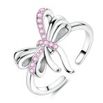 Bague Nœud Papillon Rose