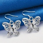 Boucles d'Oreilles Papillon Ajourées