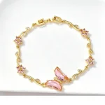 Bracelet Papillon Cristal