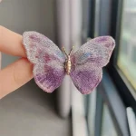 Broche Papillon Brodée