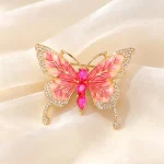 Broche Papillon Rose