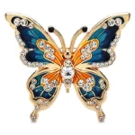 Broche Papillon Strass