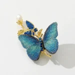 Broche Papillon sur Branche