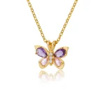 Collier Papillon Cristal