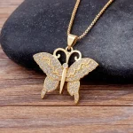Collier Papillon Scintillant