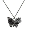 Collier papillon steampunk, pendentif papillon mécanique à engrenages, bronze vieilli