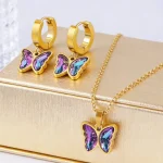 Parure Papillon Cristal