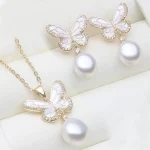 Parure Papillon Perle